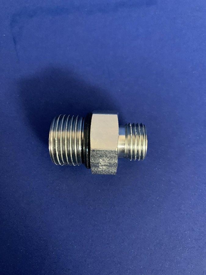 Parker Male Body Connector Reducer Adapter SMA-8 3/4" x SMA-6 9/16, Lot of 5
