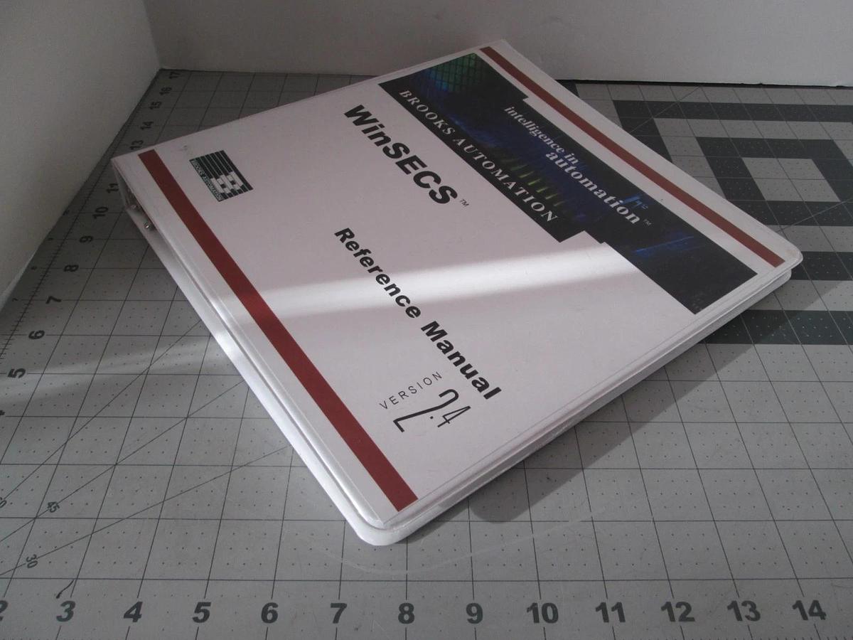 Used Brooks Automation, WinSECS Reference Manual, Version 2.4, Used