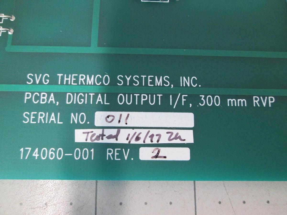 SVG Thermco, 174060-001, Digital Output, I/F, 300M, PCB Assy, New