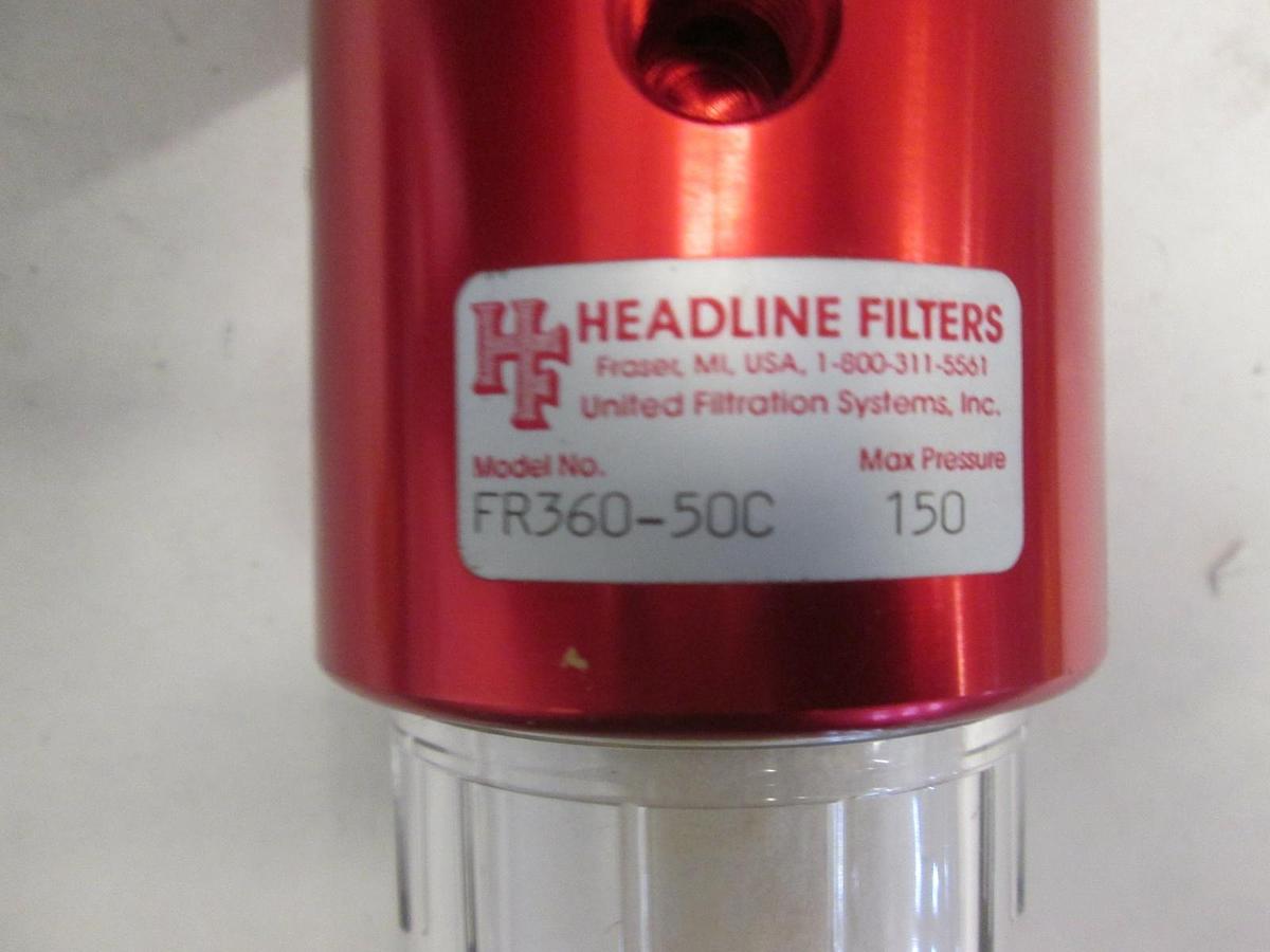 Headline Filters, FR360-50C Regulator, 100 PSIG Range, Max 150PSIG, New