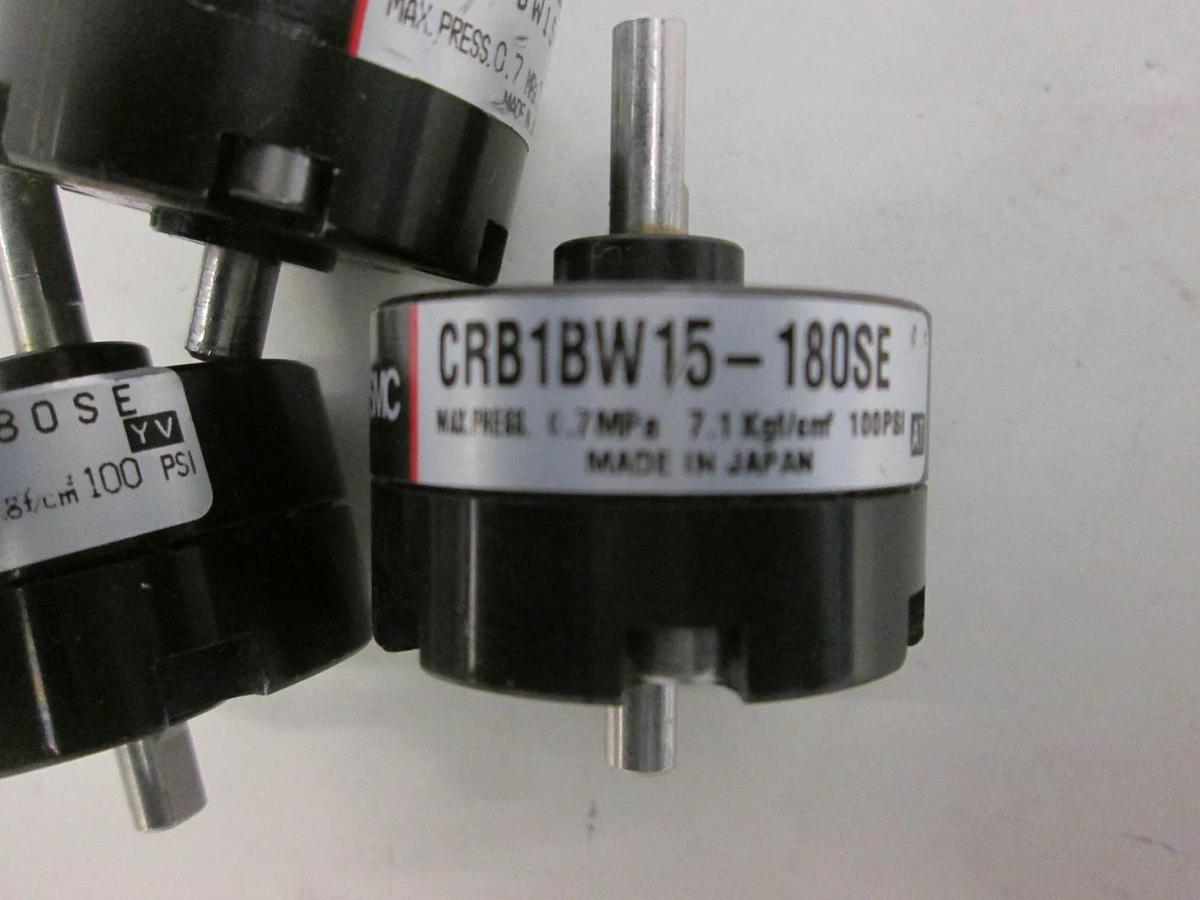 Used SMC, CRB1BW15-180SE, Miniature Rotary Actuator, Used, Lot of 3