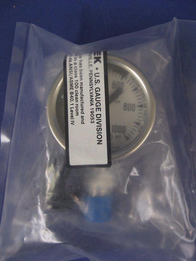 Ametek IPS-200-24SG Indicating Pressure Switch, Cleanroom, 0-1000 psi