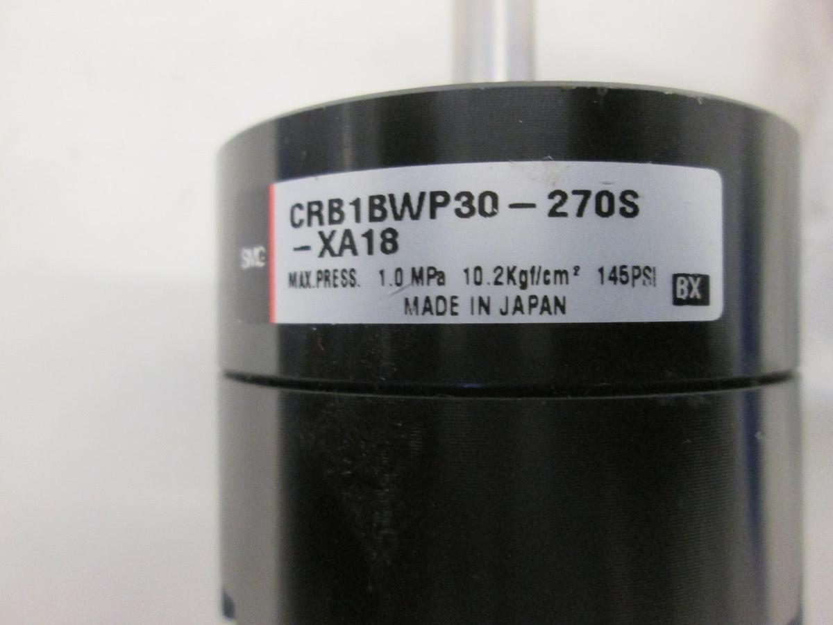 Used SMC, CRB1BWP30-270S-XA18, Miniature Rotary Actuator, Used