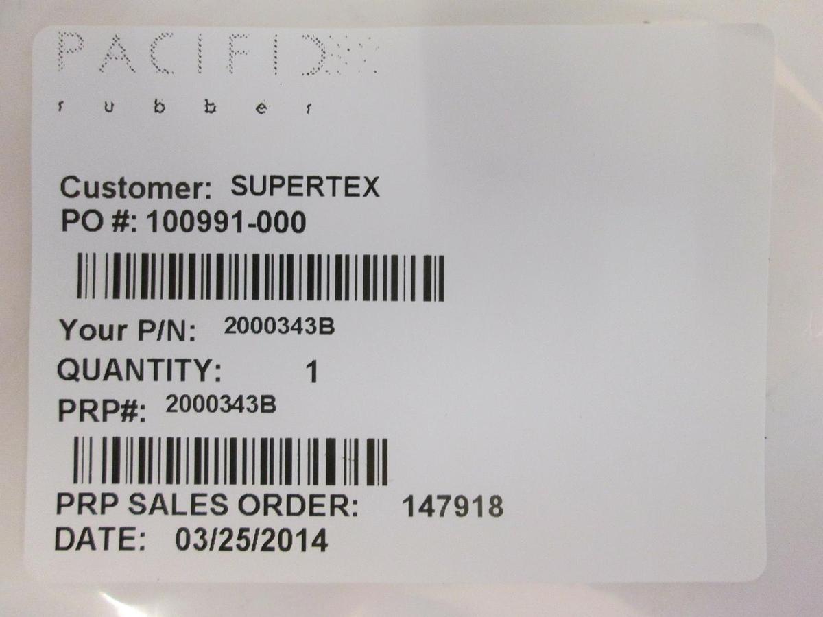 Used Pacific Rubber, 2000343B Silicone White, O-Ring Lot of 115