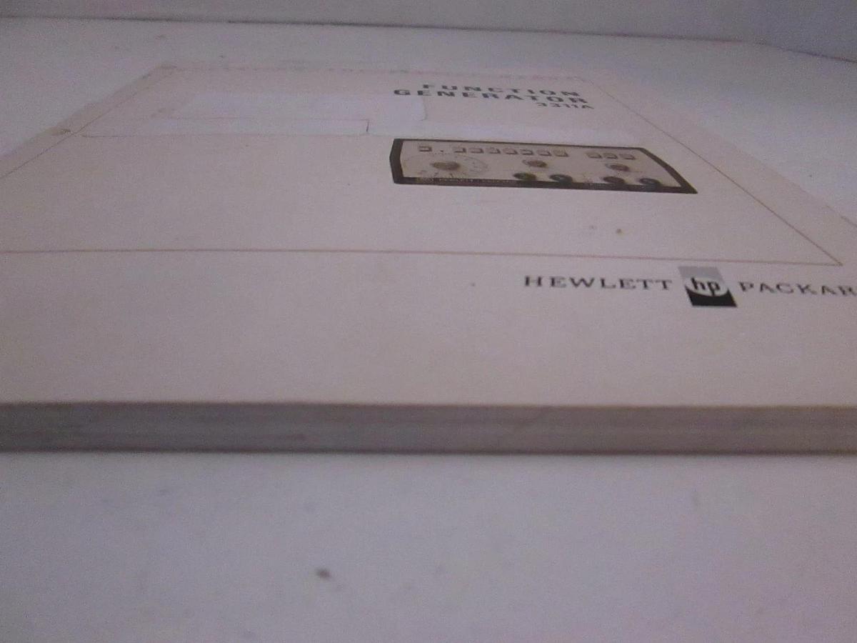 Used HP 3311A Function Generator, Operating and Service Manual, Used