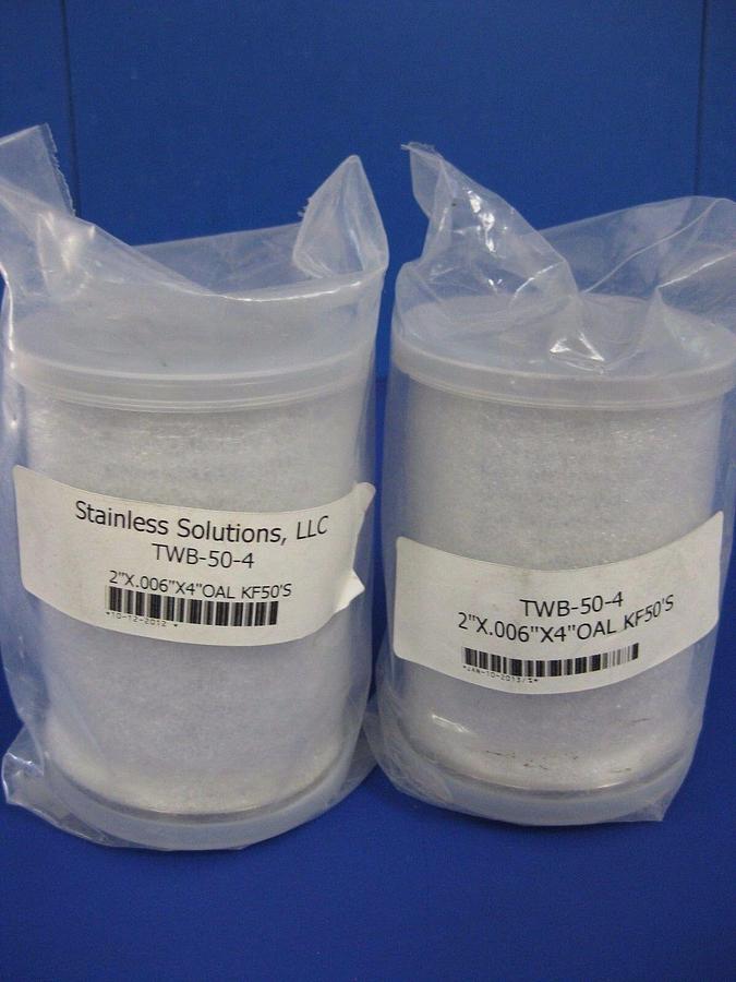 Stainless Steel Flexible Bellows NW50, 4" L , Stainless Solutions- LOT of 2 NEW
