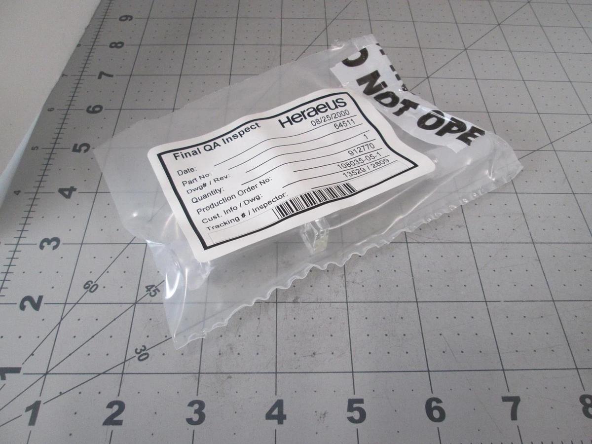 Heraeus HSQ 300 Quartz 108035-05-1 RVP injector, SPT Micro, New