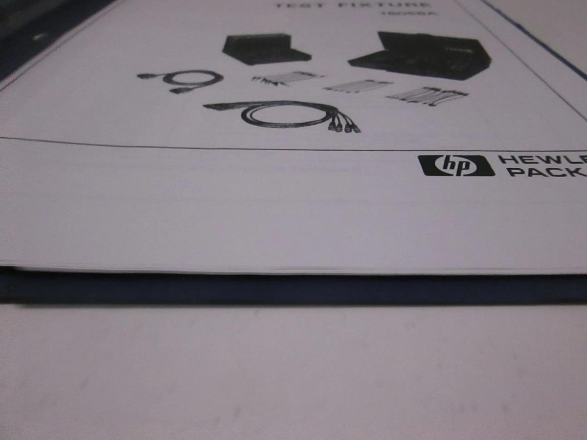 Used HP Model 16058A, Test Fixture Operation Note, Used