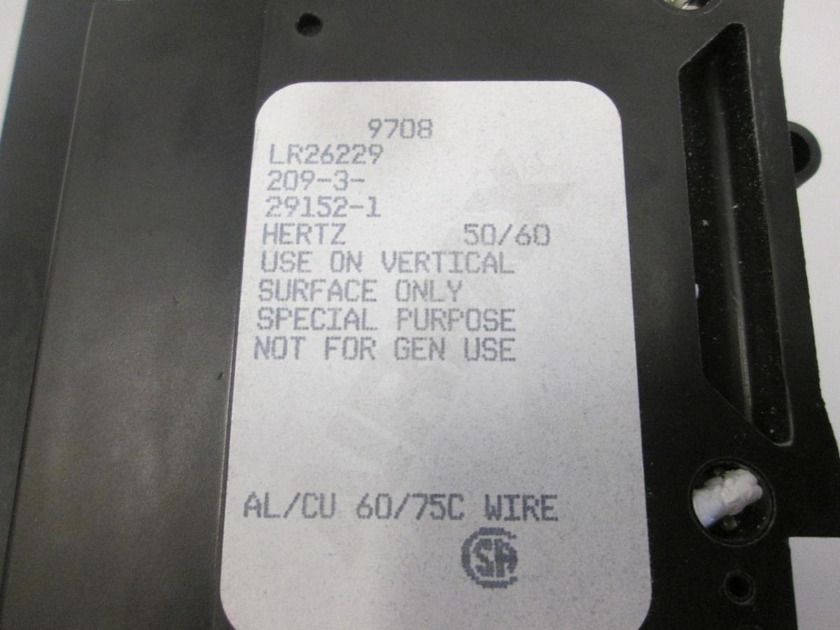 Used Airpax, LR26229-209-3, Circuit Breaker, 3 Pole, 100A, Used