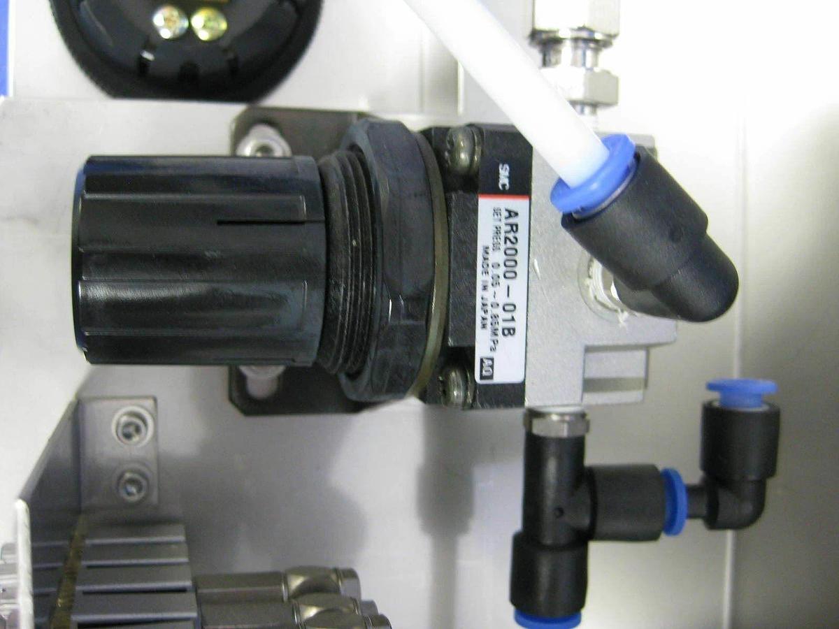 Used TEL Regulator Assembly: SMC AR2000-01B, VJ3333, Kuroda SPE-H, 0-1MPa Gauge