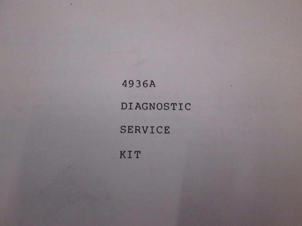 Used HP Model 4936A Diagnostic Service Kit Operating Manual, Used