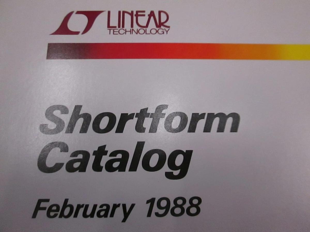 Used Linear Technology Shortform Catalog Feb 1988, Used