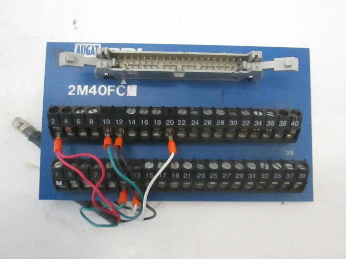 Used Augat RDI, 2M40FCR, Terminal Block Interface Module, PCB, Used