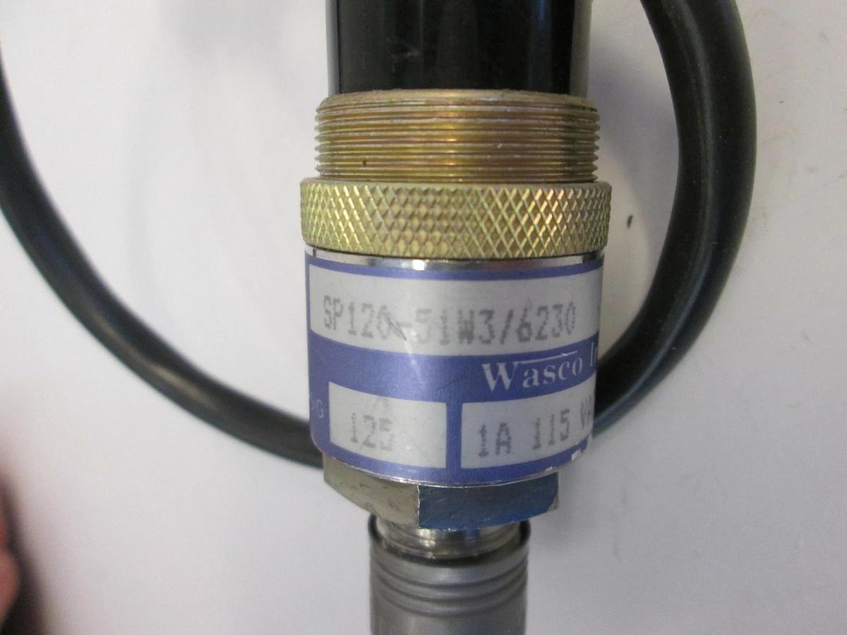 Used Wasco SP120-51W3/6230 Pressure Switch Assy w/ Cable