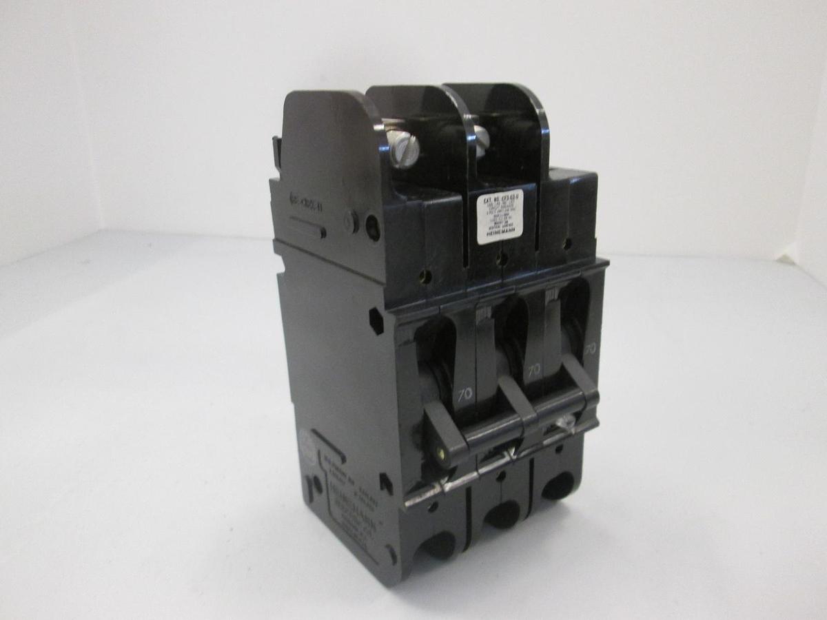 Used Heinemann, CF3-G3-U, Circuit Breaker, 3 Pole, 70A, 240VAC, Used