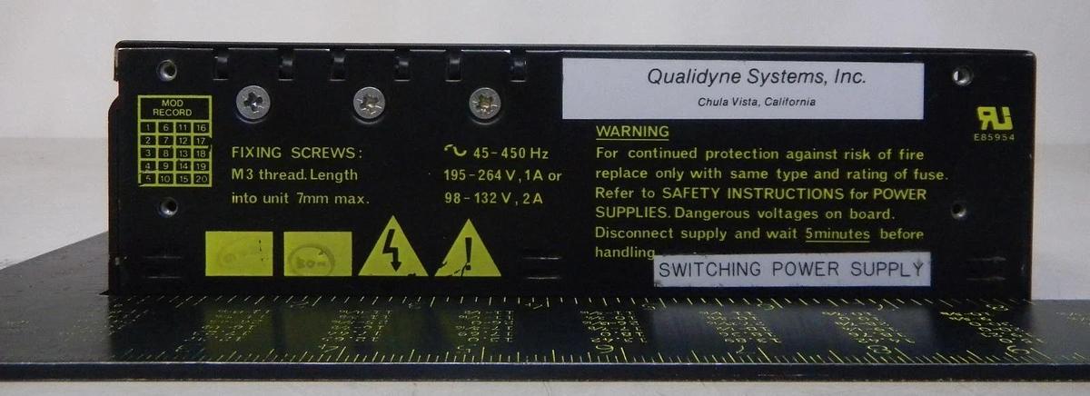 Used QSI 1527B-3F-000 Power Supply, Used