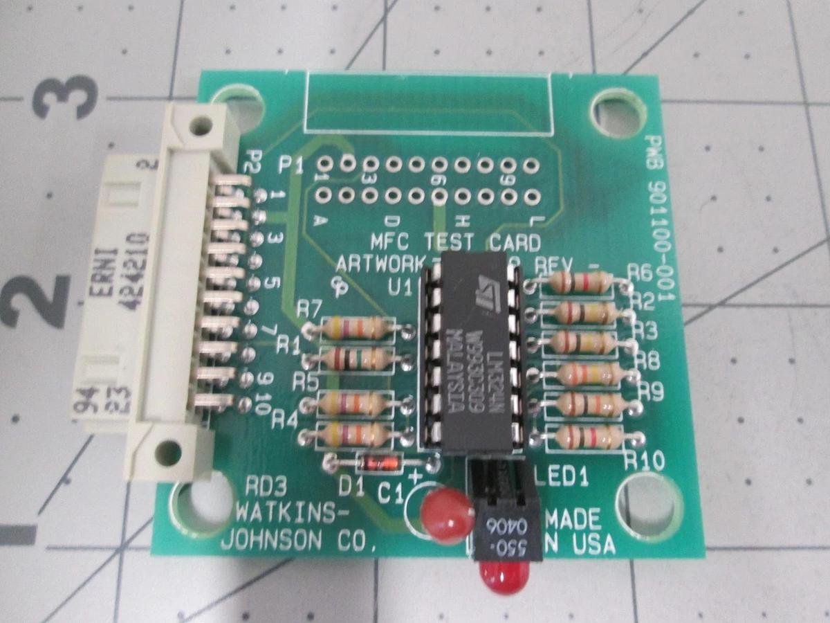 Watkins Johnson, 901101-001, MFC Test Card PCB Assy, New