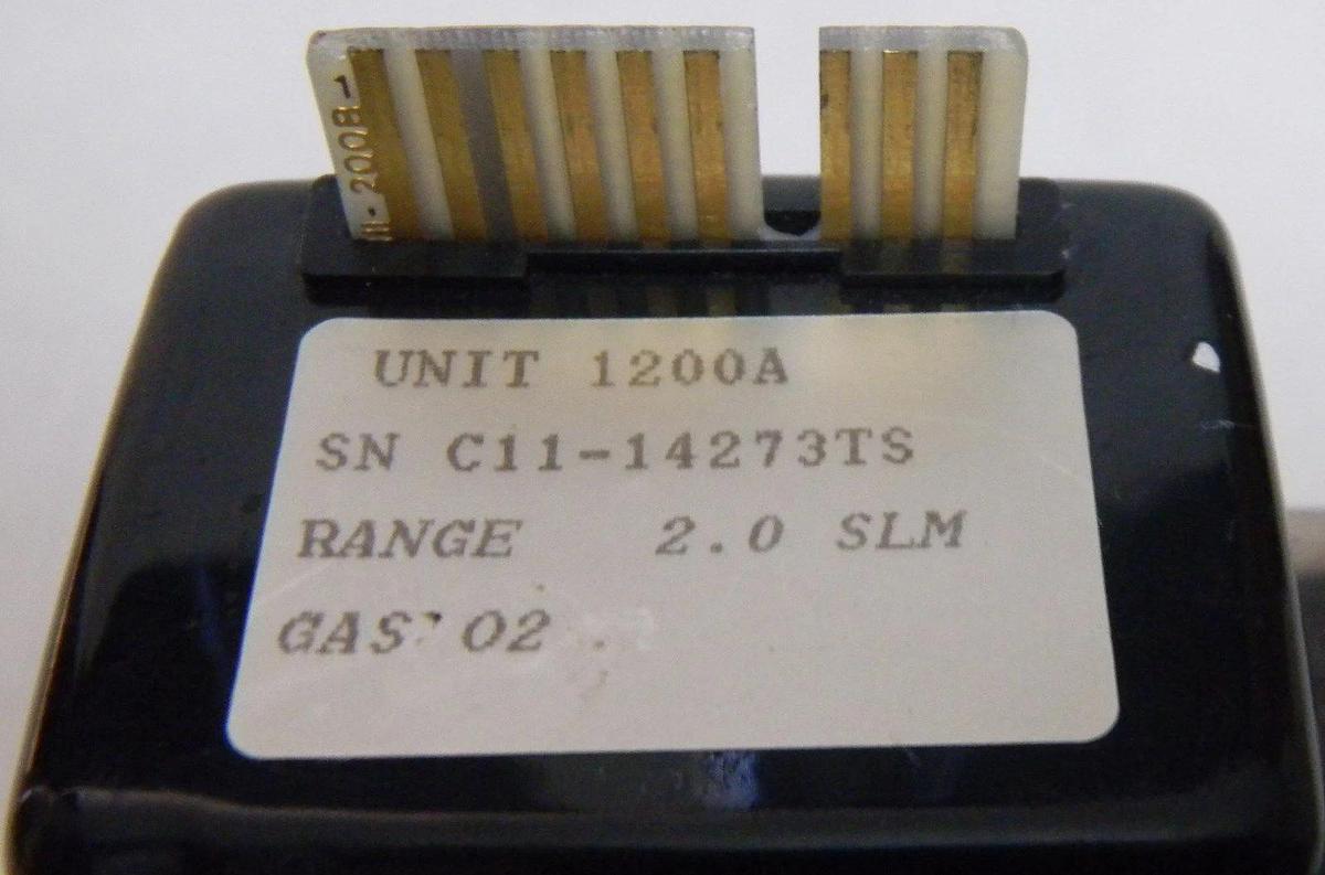 Used Unit UFC-1200A Mass Flow Controller, Gas- O2, Range- 2 SLM, Used