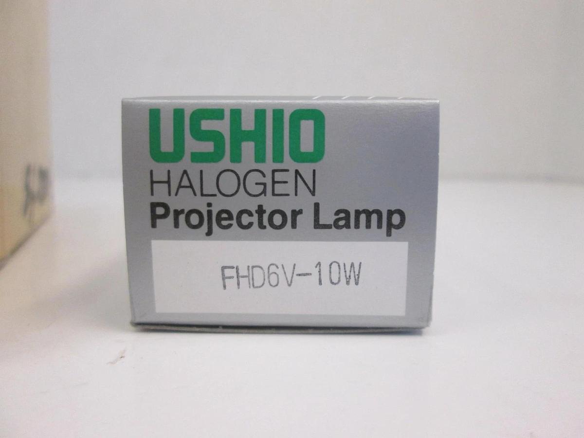 Used USHIO FHD6V-10W Halogen Projector Lamp, Used, Lot of 8