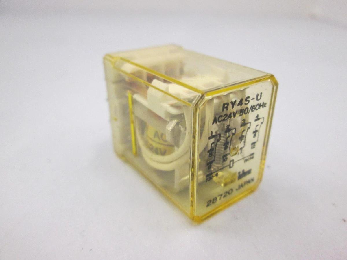 Used Idec, RY4S-U, Relay, AC24V, Used