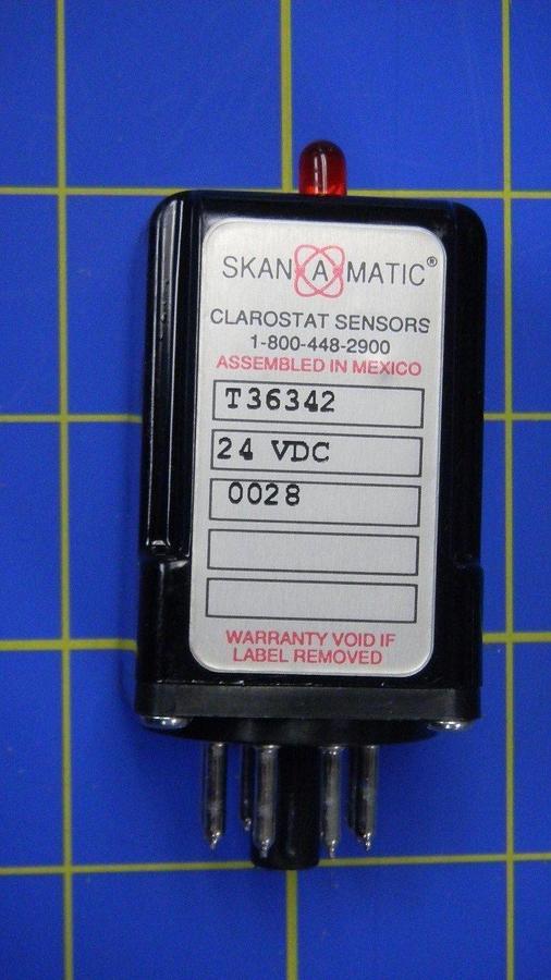 Used Skan-A-Matic T36342 Clarostat Sensor, 24VDC, NIB