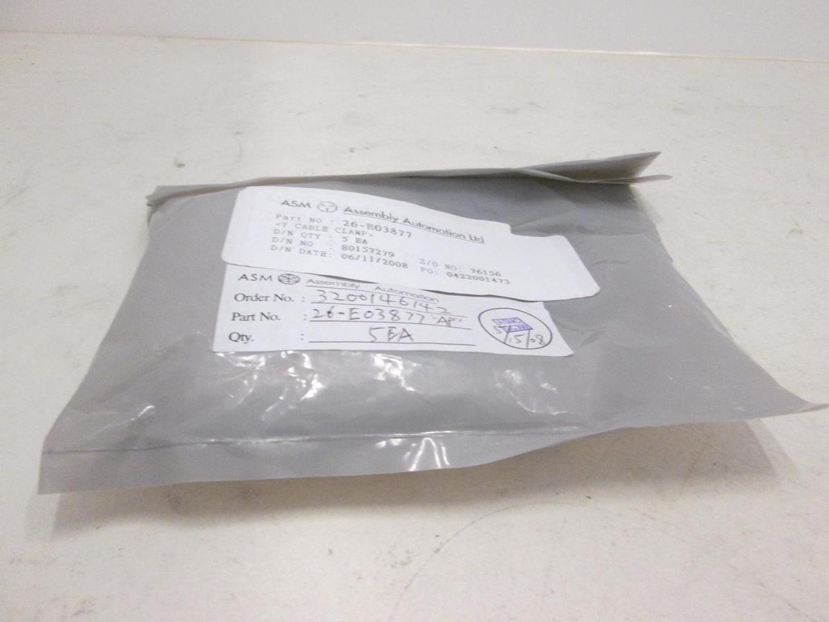 ASM, Y Cable Clamp, 26-E03877, New, Lot of 5
