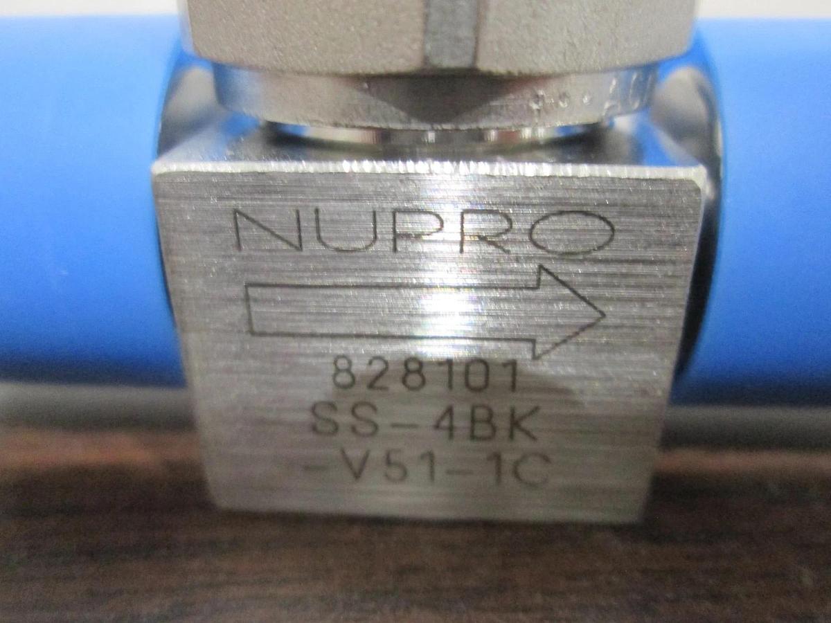 Nupro, SS-4BK-V51-1C, Bellows Sealed Valve, New