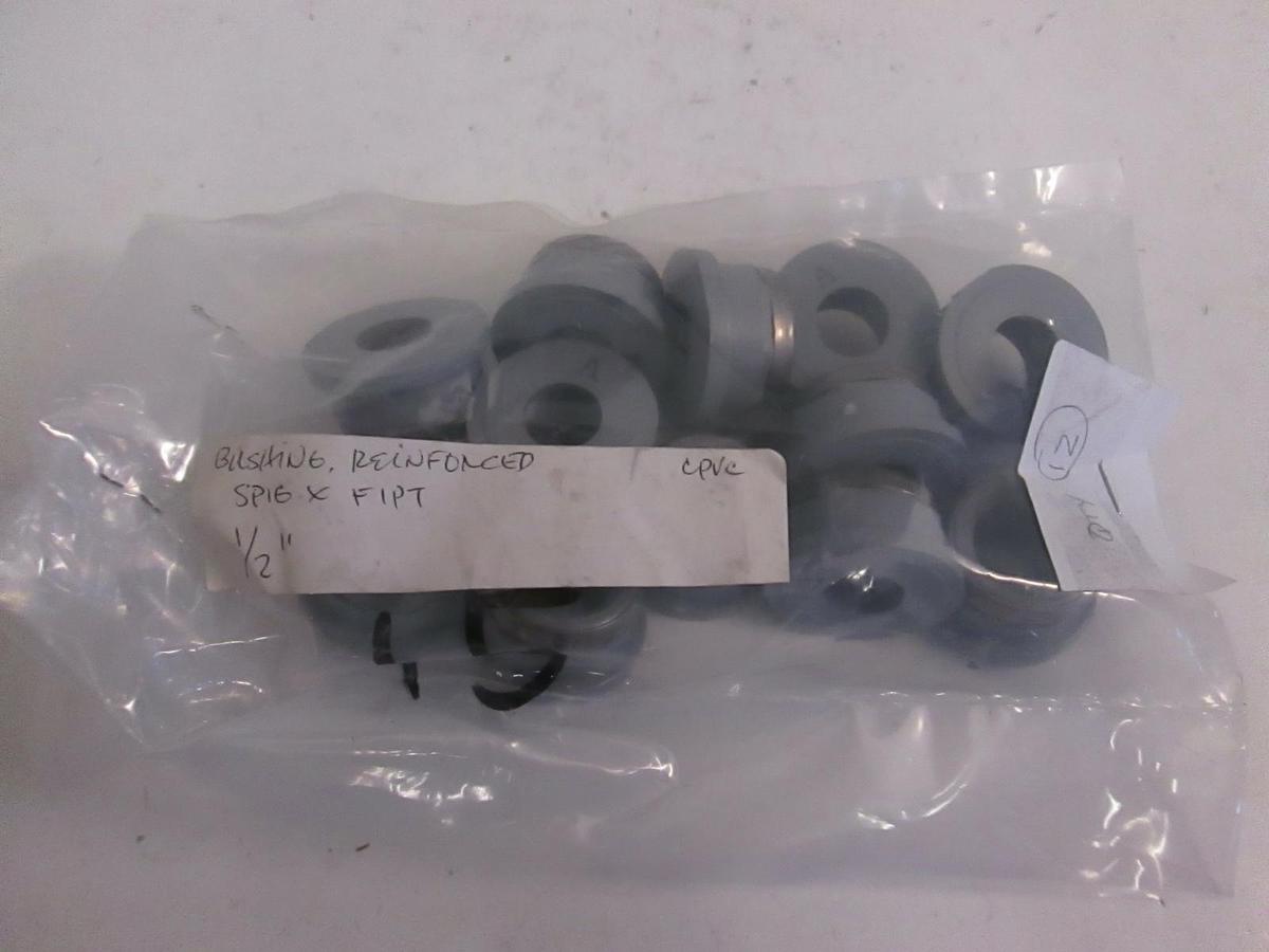 Used Reinforced Bushing SPIG X FIPT 1/2", Lot of 12