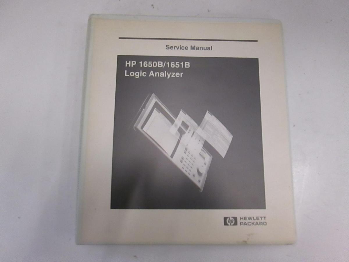 Used HP 1650B/ 1651B Logic Analyzer Service Manual, Used
