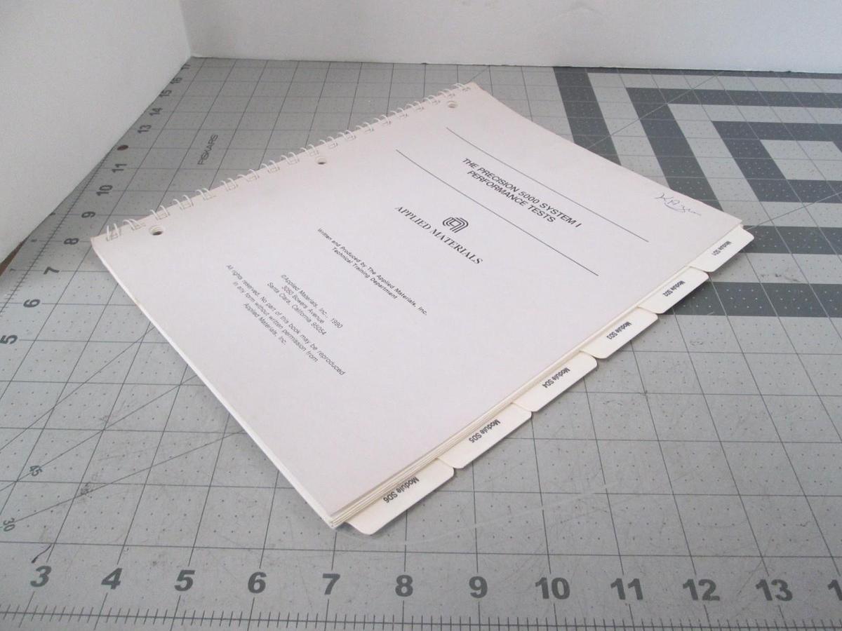 Used AMAT, Precision 5000 System I, Performance Tests, Used
