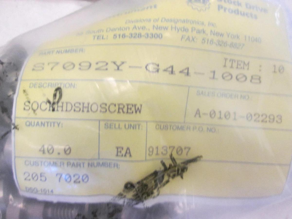 Sterling Instruments, S7092Y-G44-1008, SCR PRECISION SOC HD SHLD, New, Lot of 80