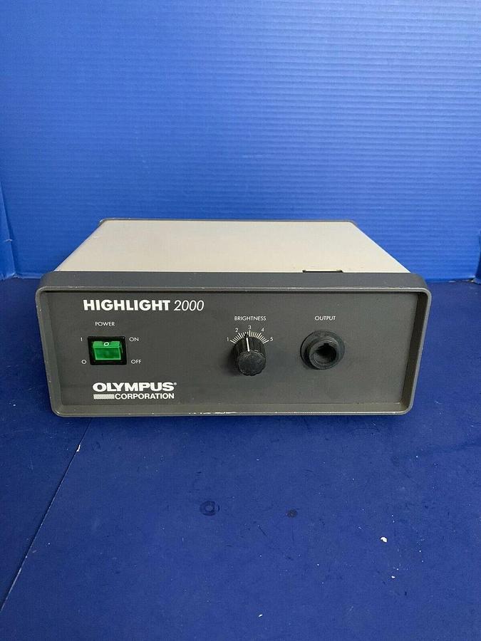 Used Olympus Highlight 2000 Fiber Optic Light Source, Used