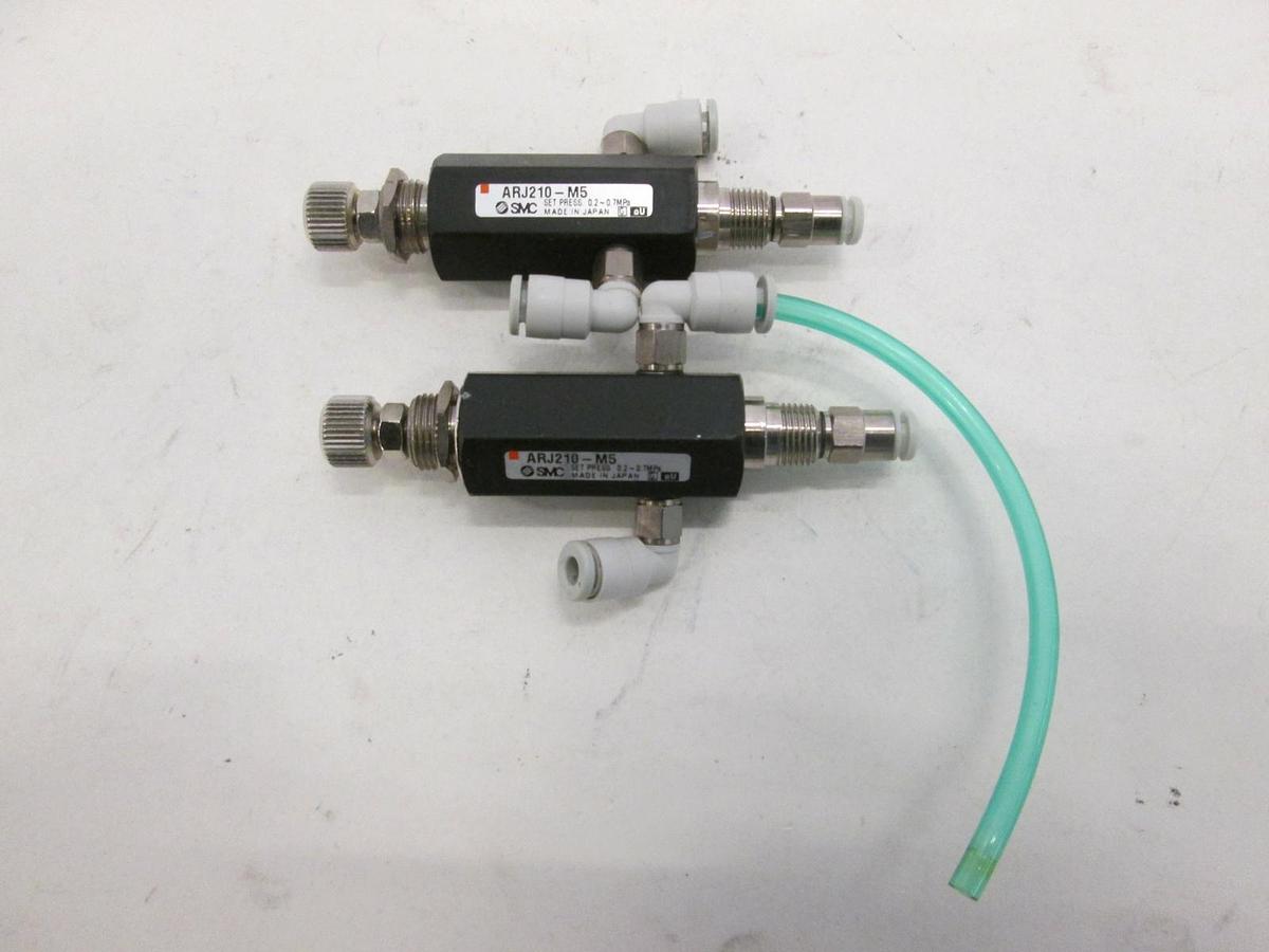 Used SMC, Mini Pressure Regulator, ARJ210-M5, Used, Lot of 2