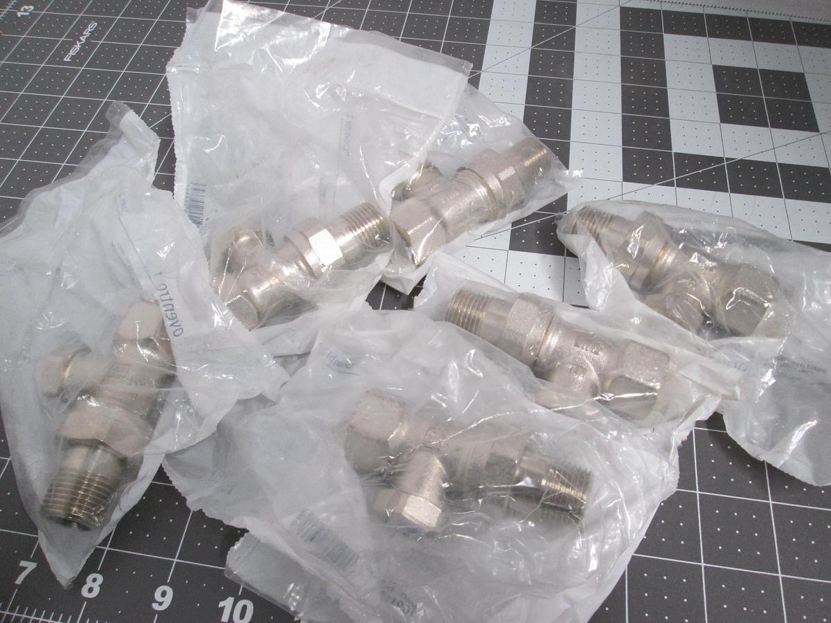Oventrop, 1091182 Combi 2 Radiator Lockshield Valve 1/2" NPT Lot of 6