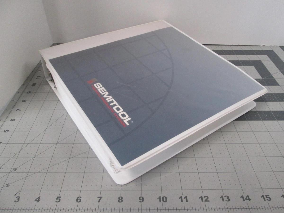 Used Semitool, Introduction, Safety, Operations, Maint, 108446,-7,-8, Volume 1, Used