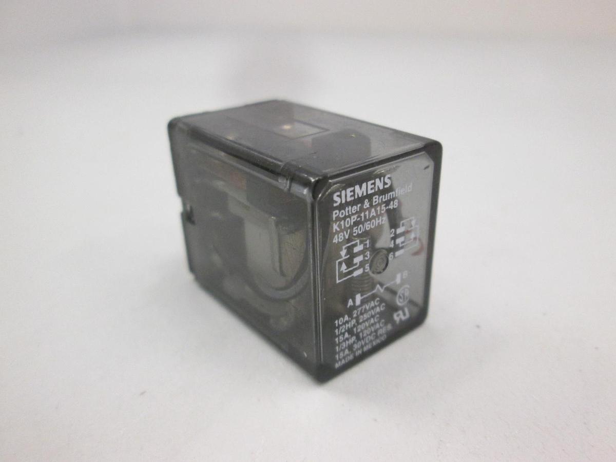 Used Potter & Brumfield, K10P-11A15-48, 48V Relay, Used