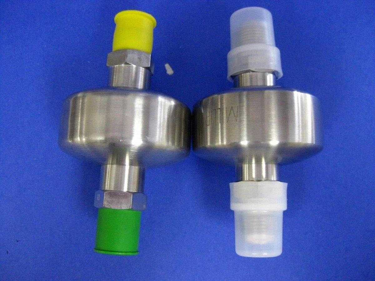 Used Millipore Wafergard F Inline Gas Filter WGFG36WR1, 3/8" MVCR - Lot of 2 Used