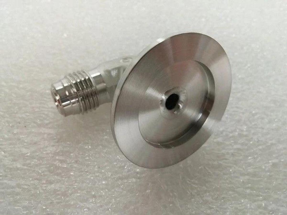 Used Stainless Steel Adapter NW25 Flange to 1/4" MVCR w/ Cajon Elbow, New