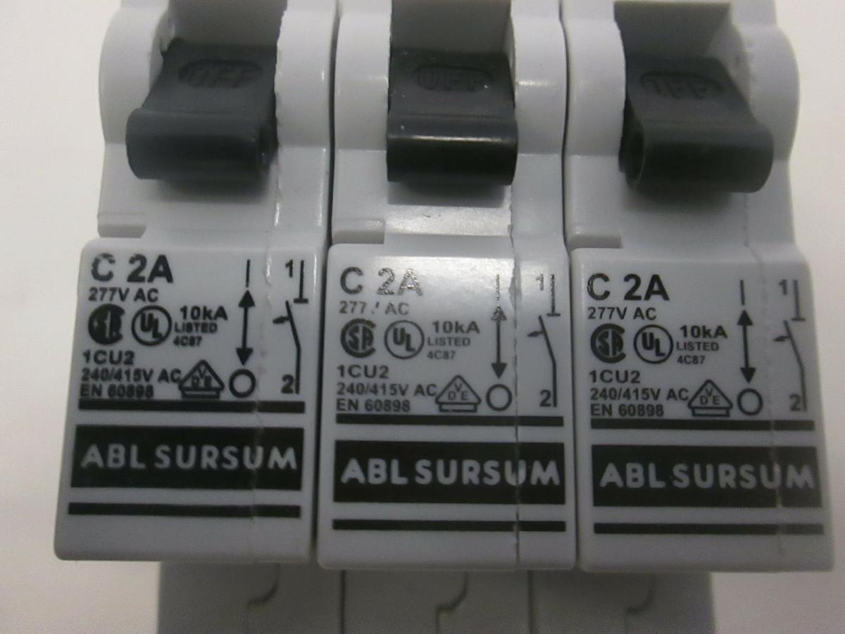 Used ABL Sursum, C 2A Breaker, Used, Lot of 3