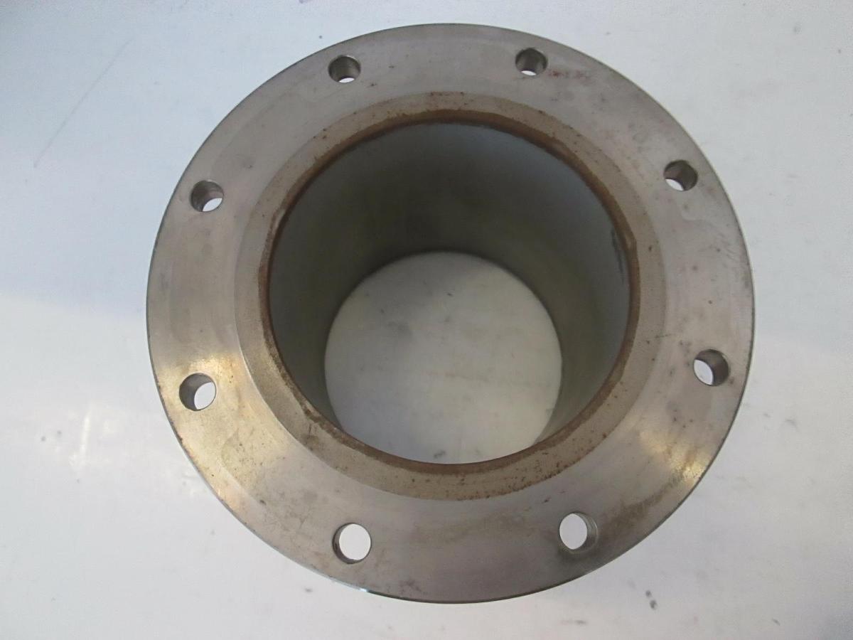 Used Stainless Steel Vacuum Pump Top Flange Adapter, Used