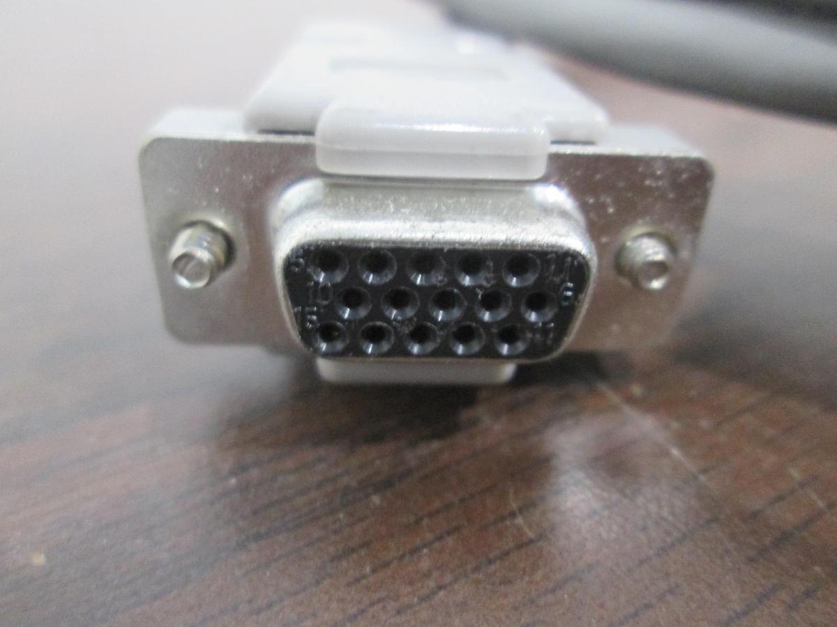 Used MKS, CB252-2, Valve Controller Cable, 15 Pin Female to 9 Pin Male, Used