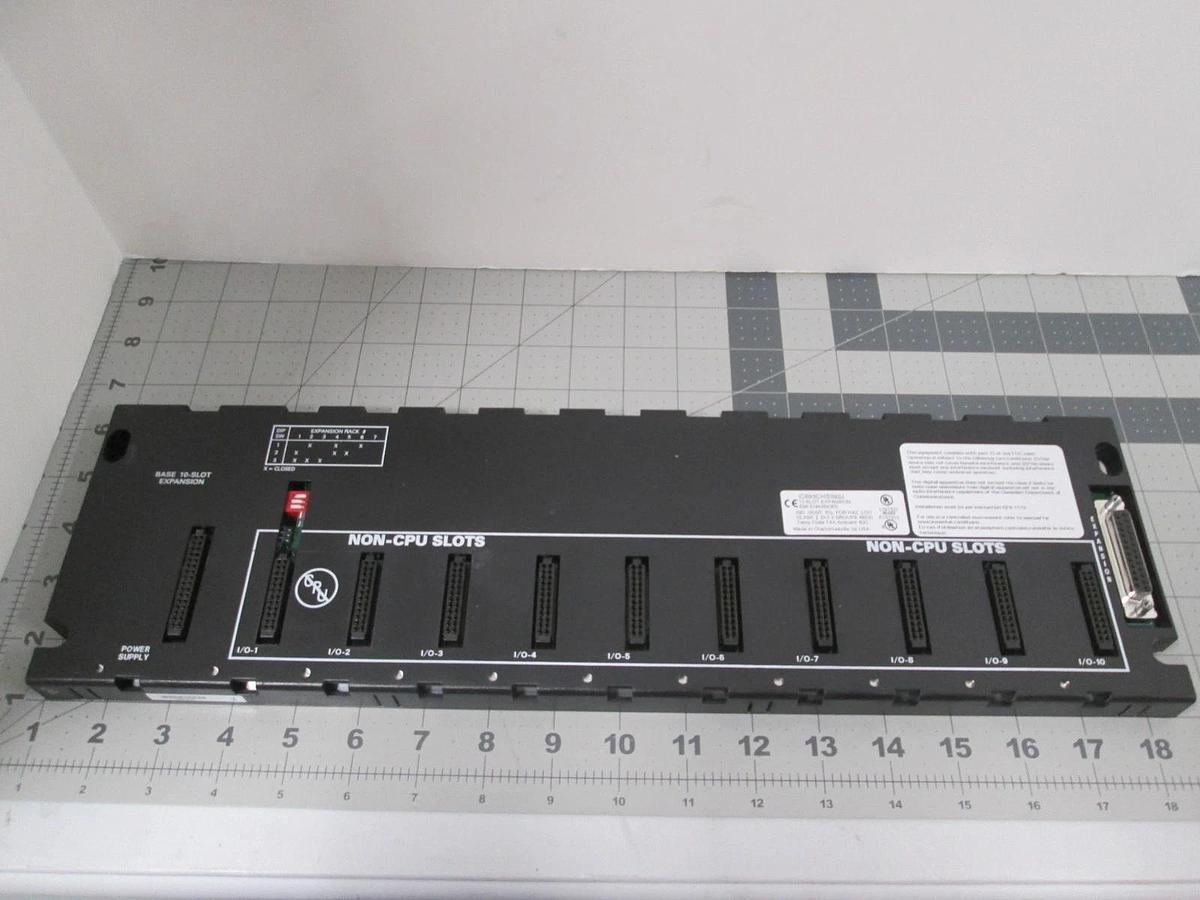 GE Fanuc, IC693CHS392J, 10 Slot Expansion Module, New