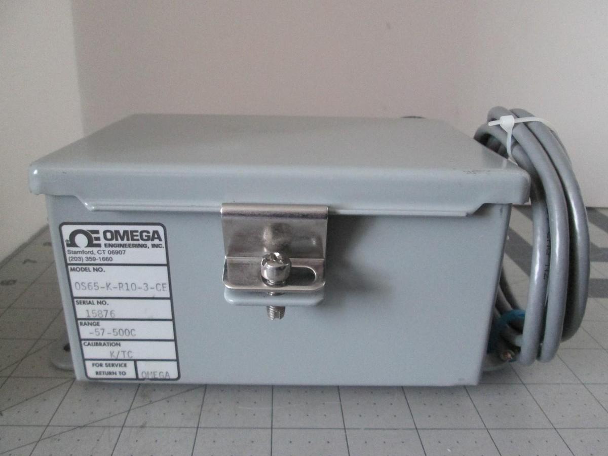 Used Omega, OS65-K-R10-3-CE, IR Sensor Enclosure, Range -57-500C, New
