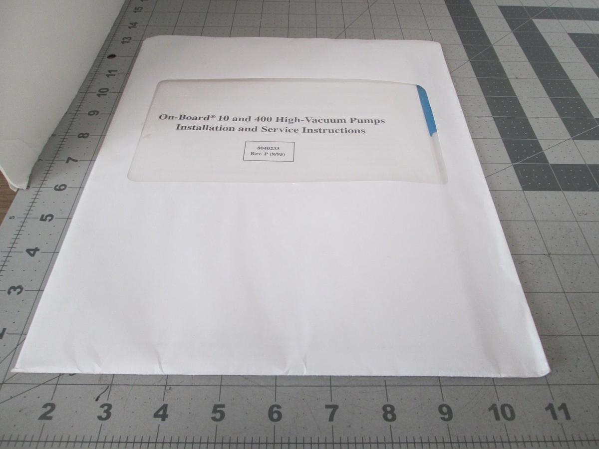 Used CTI-Cryogenics, On-Board 10 and 400, Installation and Service Instructions, Used