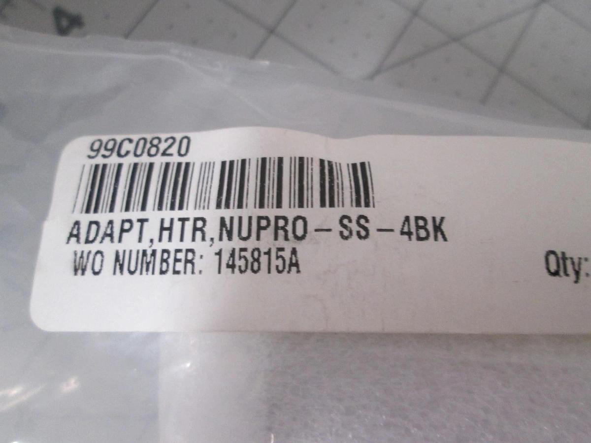MKS, 99C0820, Adapter, Heater, Nupro SS-4BK, New