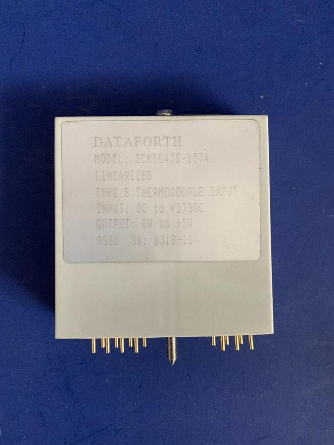 Used DATAFORTH SCM5B47 TYPE S Linearized Thermocouple Input Module - Used