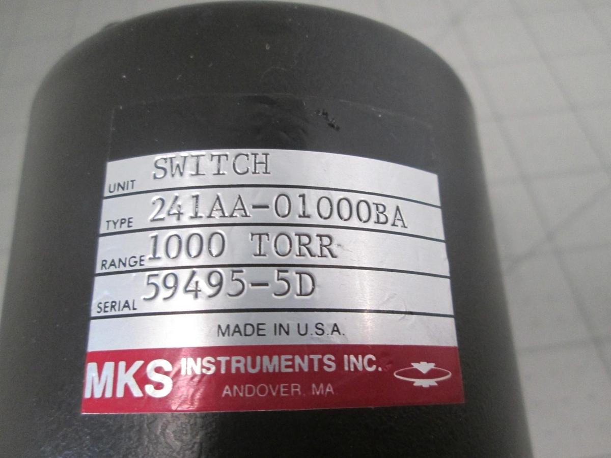 MKS Baratron 241AA-01000BA, 1000 TORR Type 241A Pressure Transducer, New