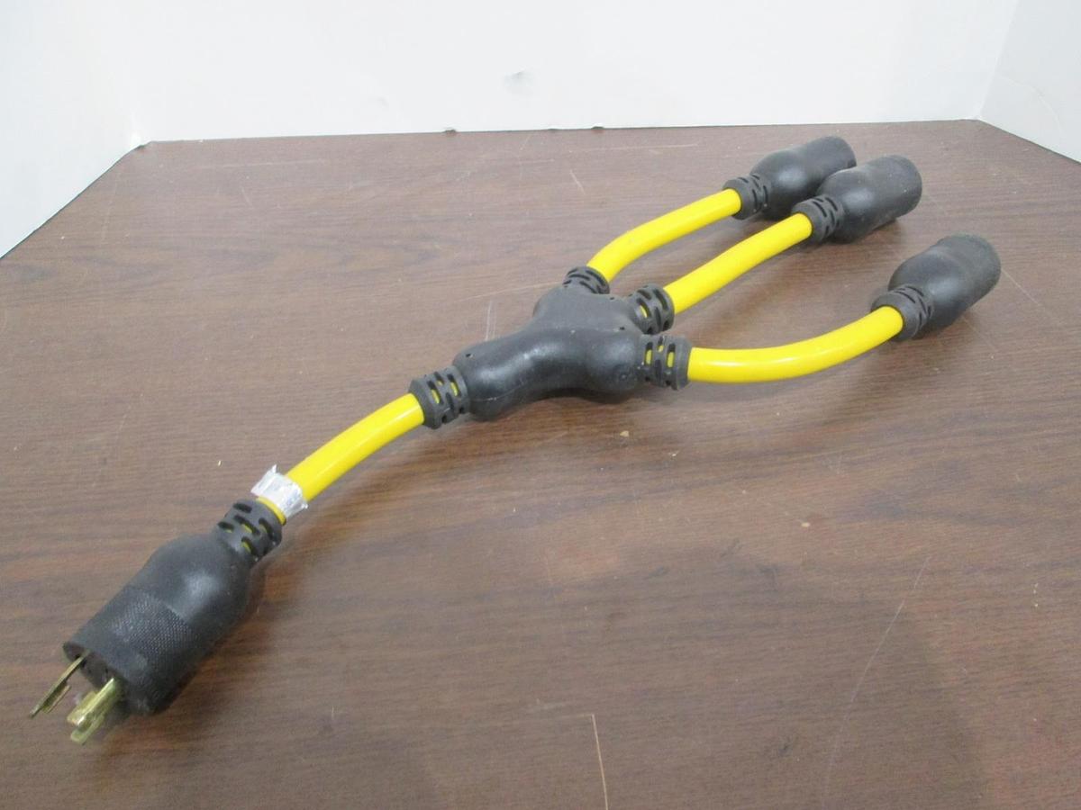 Used Electricord, BX-3062, 3 Way Adapter Cord Set, Used