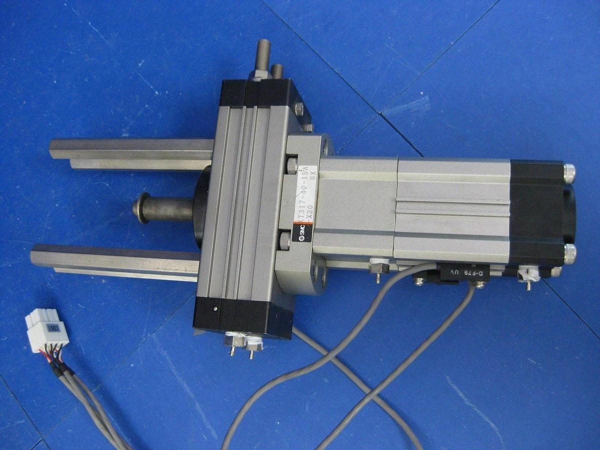 Used SMC Pneumatics SC317-40-15A Rotary Actuator Cylinder, 40mm Bore, 15mm Stroke