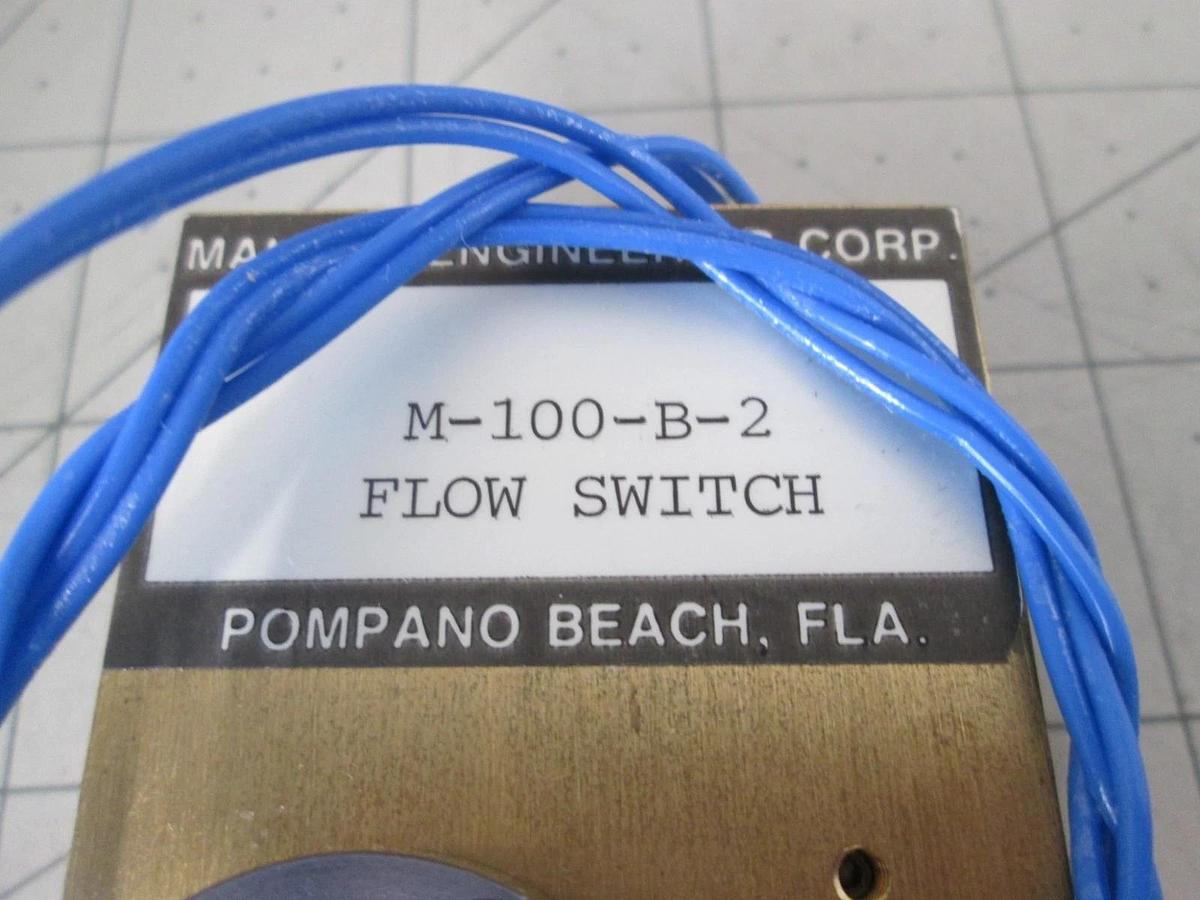 Malema Engineering, M-100-B-2, Brass Flow Switch, 1/8", FNPT, New
